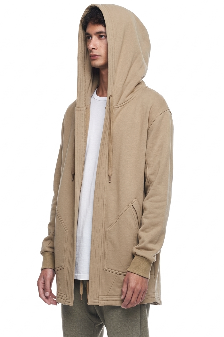 JONNY COTA mens-outerwear Jonny Cota x Salvage City | Monk Hoodie Sand