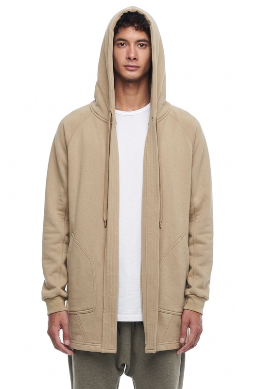 JONNY COTA mens-outerwear Jonny Cota x Salvage City | Monk Hoodie Sand